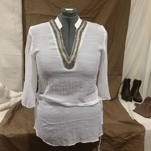 Vamiani White Swimsuit Cover-Up